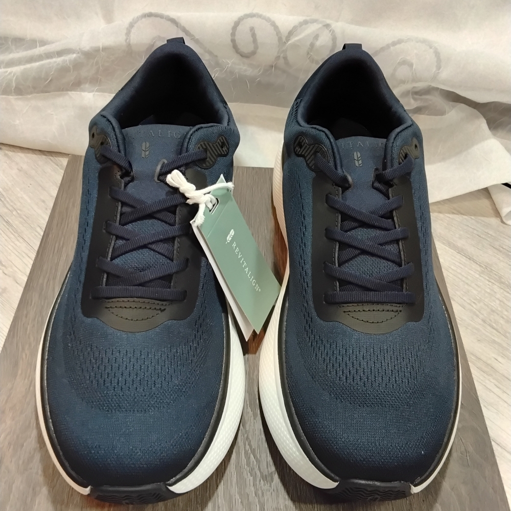 NEW Revitalign Men's GAIA Navy Blue Ortho Stretch Breathable Mesh Shoe SIZE 11.5 - Picture 3 of 16